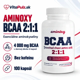 BCAA 2:1:1 od AMINOXY – 100 kapsúl